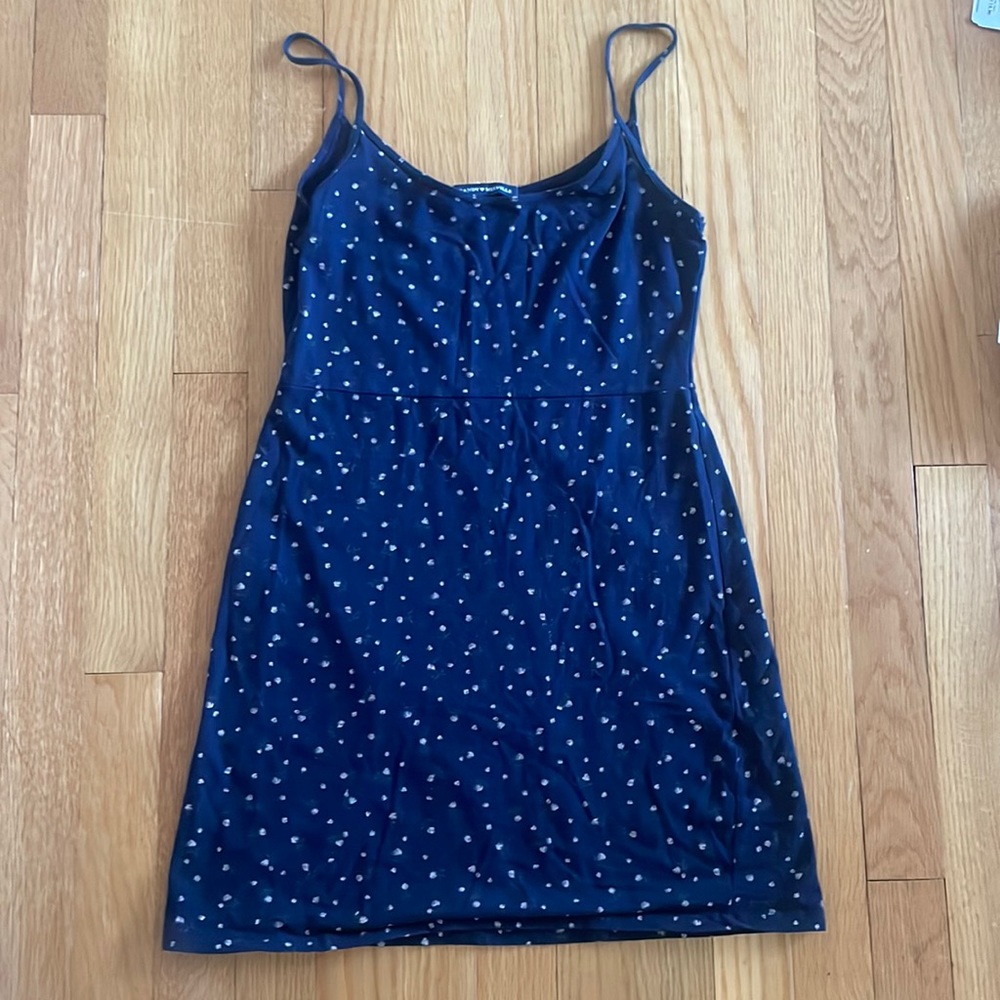 Navy blue with flowers Brandy Melville mini sun dress